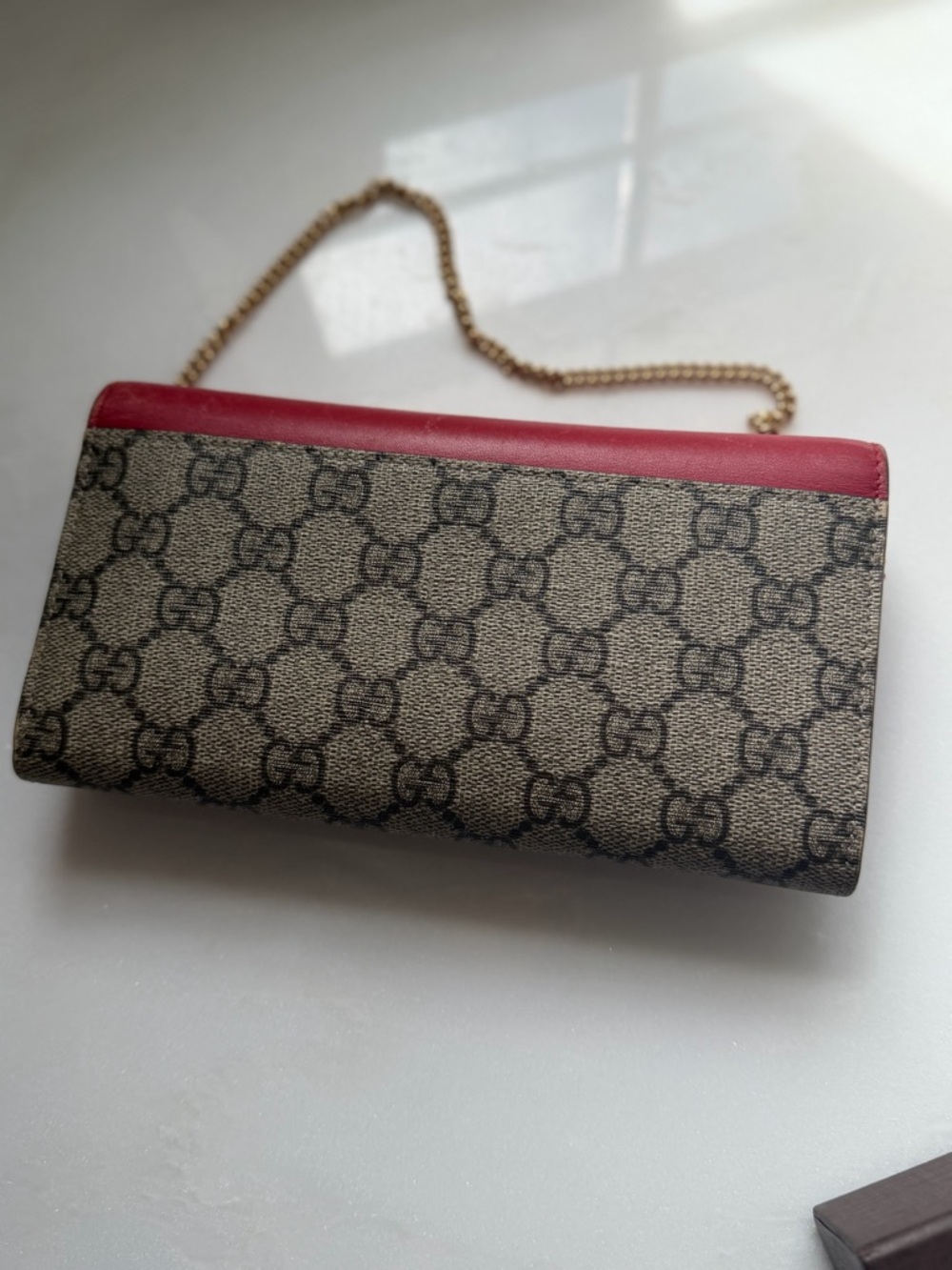 🔥Gucci wallet on chain GG supreme padlock wallet mini purse Gucci bag Gucci woc - Picture 16 of 17